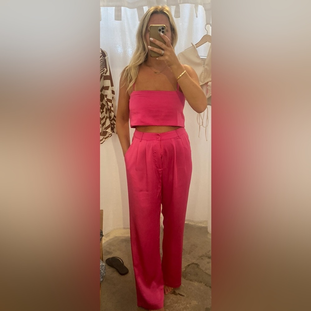 *hot pink matching set*